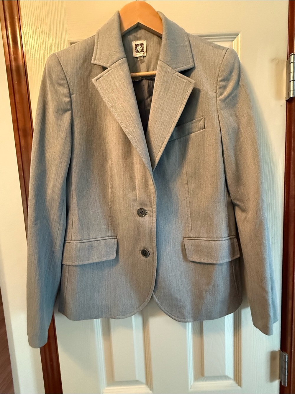Women's Gray Blazer Jacket - Classic Tailored Coat